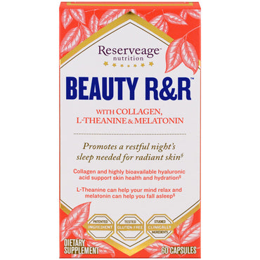 Reserveage voeding beauty r&r 60 capsules