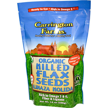 Carrington Farms, Mielone nasiona lnu, 14 uncji (396 g)