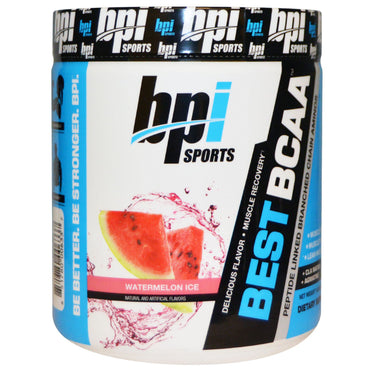 BPI Sports, Najlepsze BCAA, lód arbuzowy, 10,58 uncji (300 g)