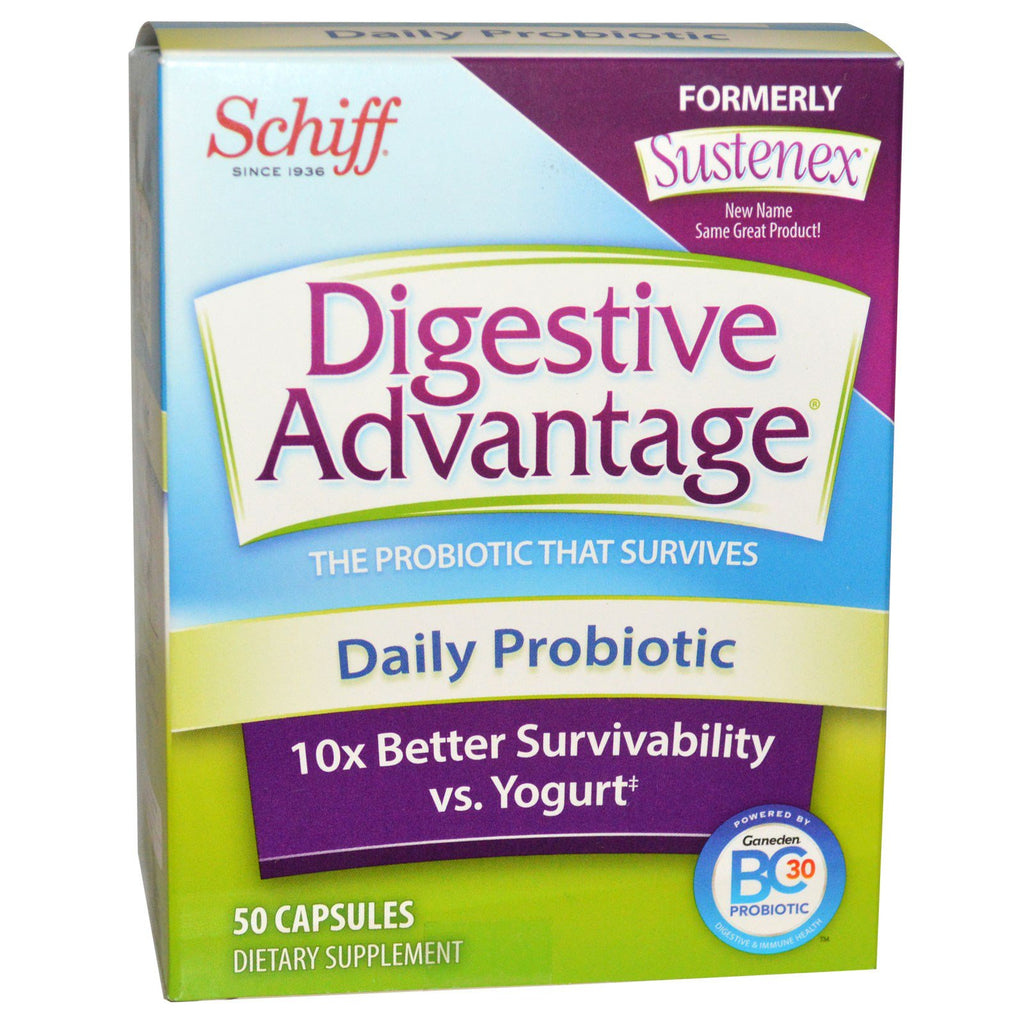 Schiff, Digestive Advantage, Probiotique quotidien, 50 gélules