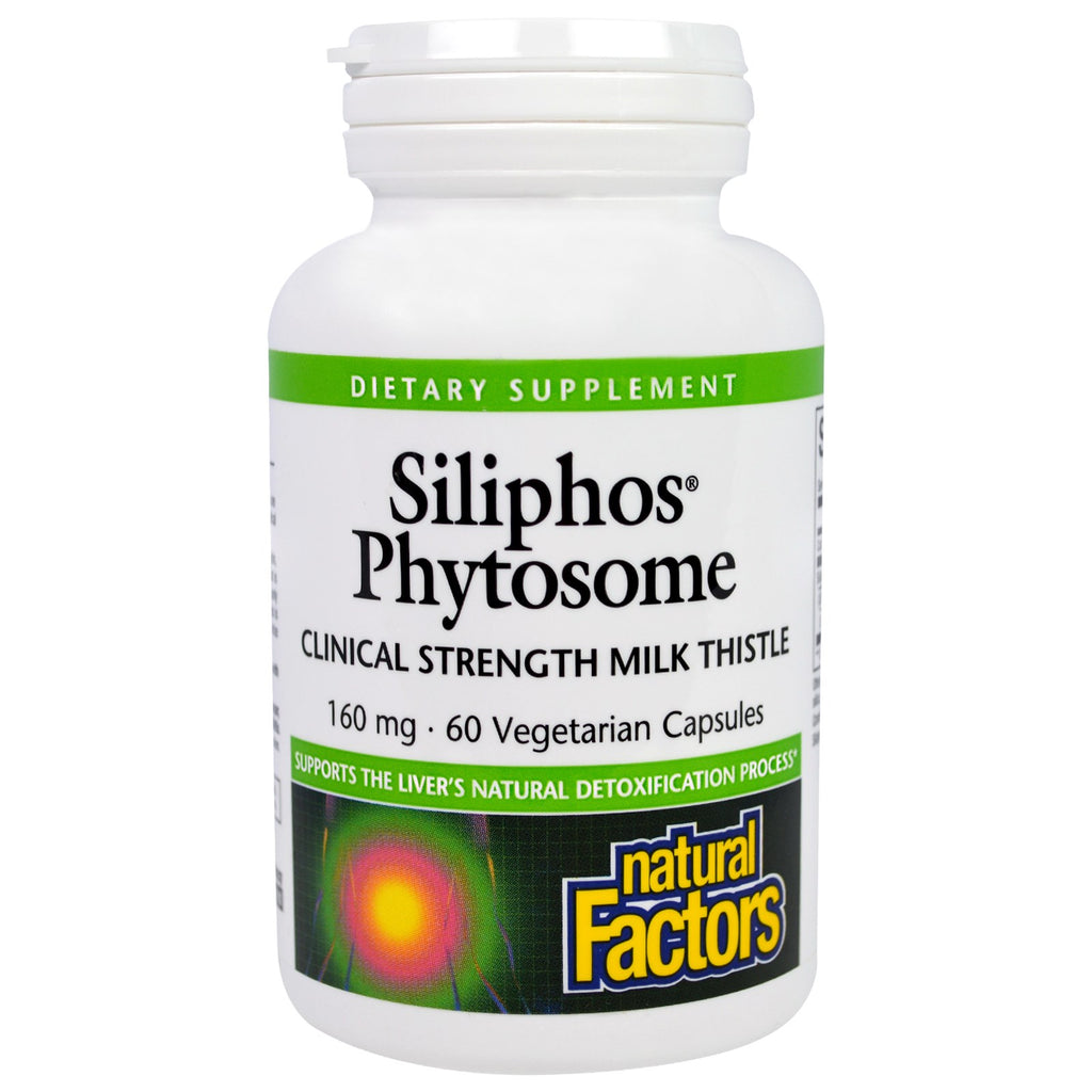 Natural Factors, シリホス フィトソーム、オオアザミ、160 mg、植物性カプセル 60 粒