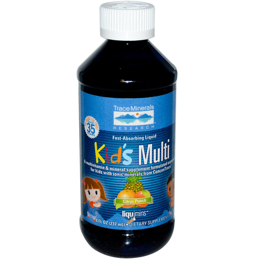 Trace Minerals Research, Kid's Multi, Citrus Punch, 8 fl oz (237 ml)