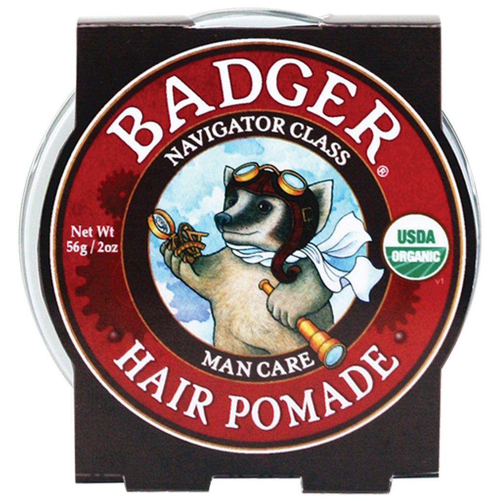 Badger Company, Pomada para el cabello, Clase Navigator, Cuidado del hombre, 2 oz (56 g)