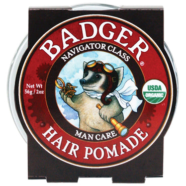 Badger Company, Pomada para el cabello, Clase Navigator, Cuidado del hombre, 2 oz (56 g)