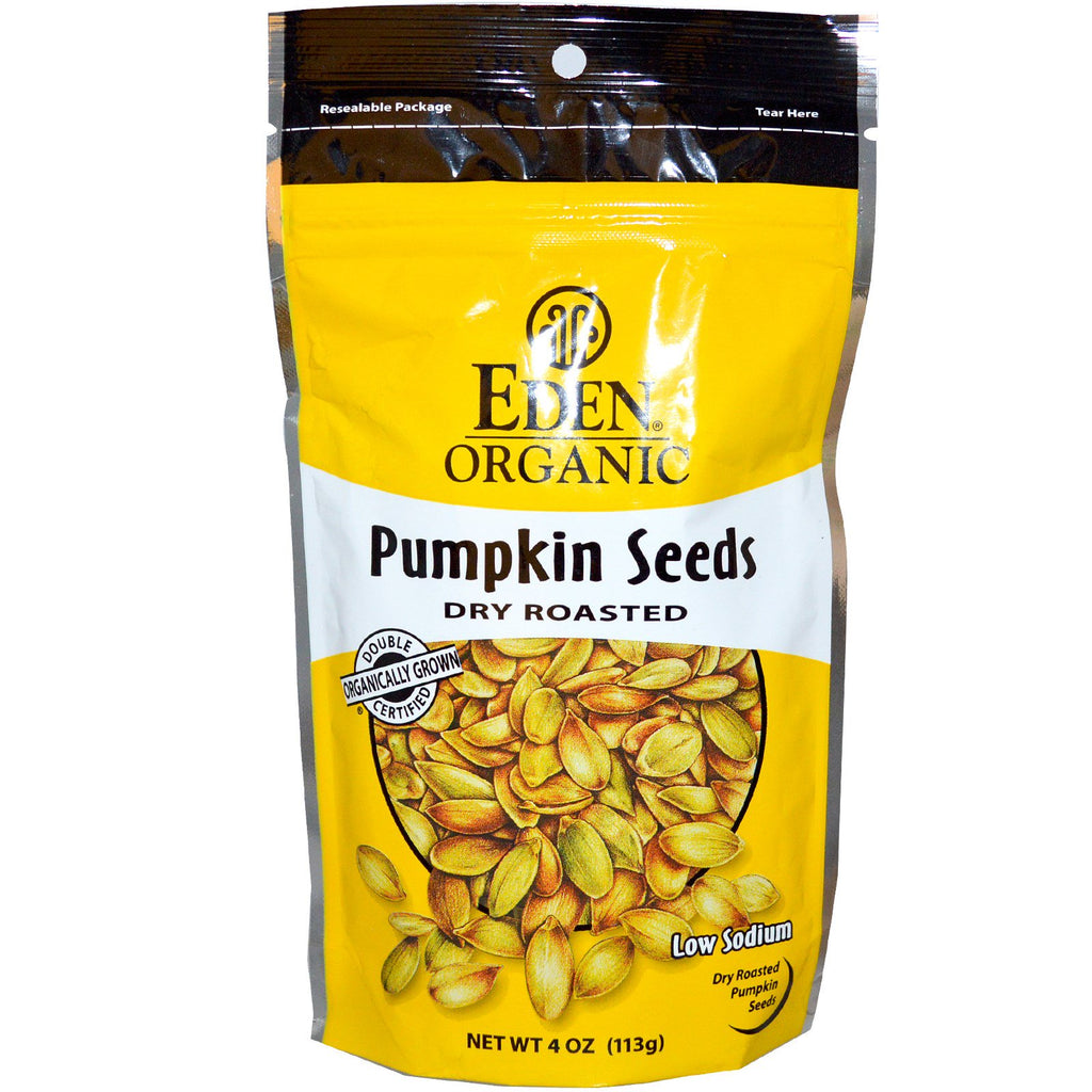Eden Foods, , Pumpkin Seeds, Dry Roasted, 4 oz (113 g)