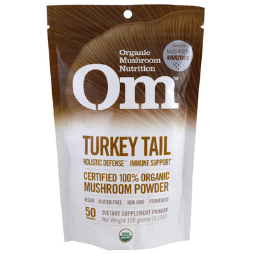 OM  Mushroom Nutrition, Turkey Tail, Mushroom Powder, 3.57 oz (100 g)