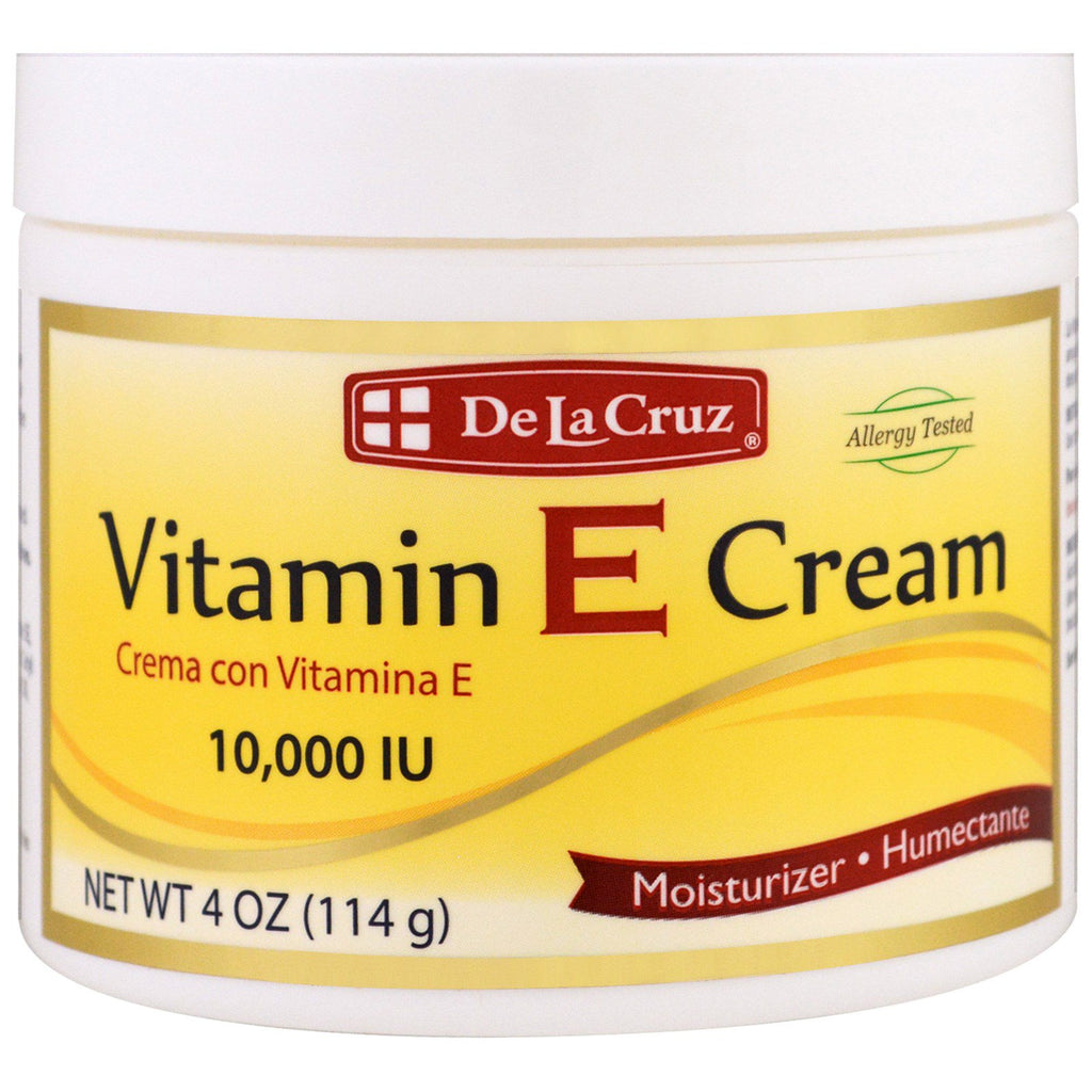 De La Cruz, Creme de Vitamina E, 10.000 UI, 114 g (4 oz)