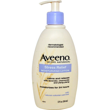 Aveeno, Active Naturals، لوشن مرطب لتخفيف التوتر، 12 أونصة سائلة (354 مل)