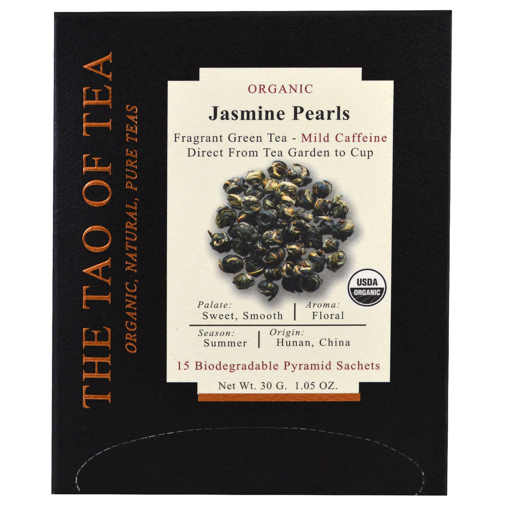 Tao-ul ceaiului, perle de iasomie, 15 plicuri piramidale, 1,05 oz (30 g)