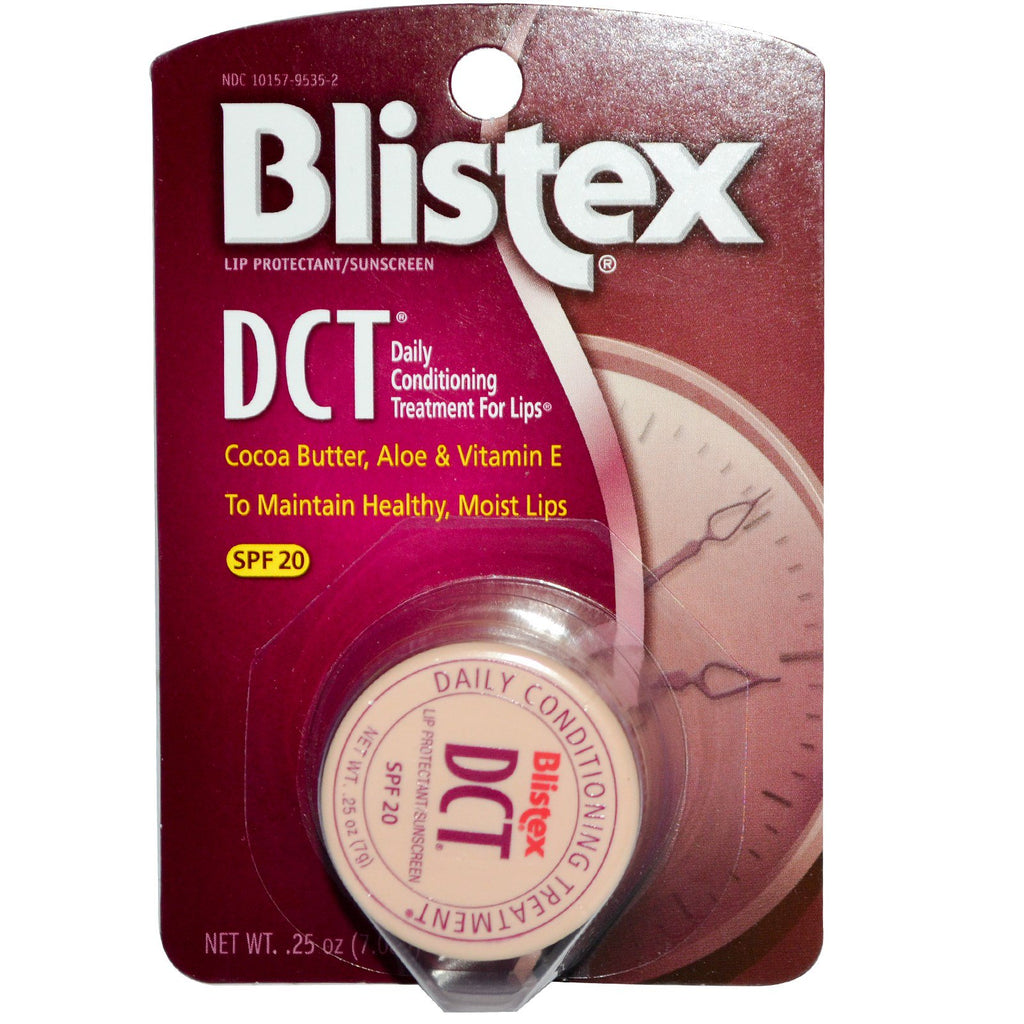 Blistex, DCT (علاج مرطب يومي) للشفاه، عامل حماية من الشمس 20، 0.25 أونصة (7.08 جم)