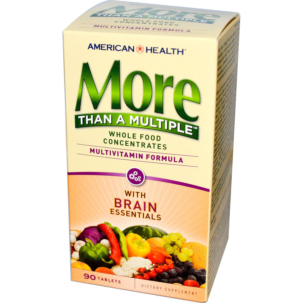 American Health, Plus qu'un multiple avec Brain Essentials, 90 comprimés