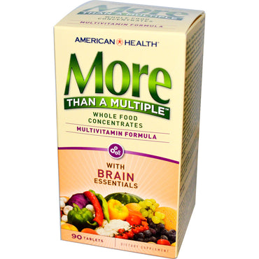 American Health, More Than A Multiple with Brain Essentials, 90정