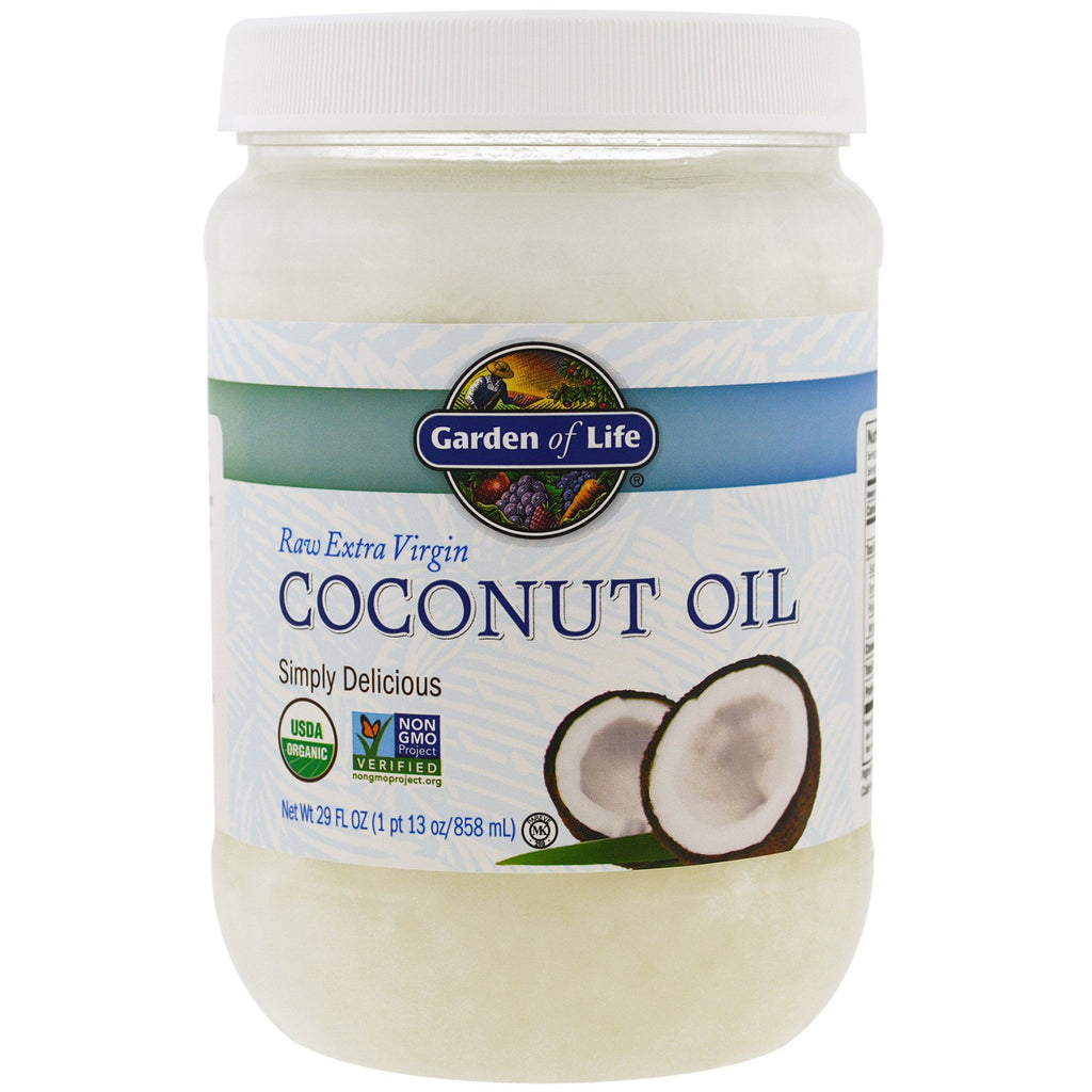 Garden of Life, Surowy olej kokosowy z pierwszego tłoczenia, 29 uncji (858 ml)