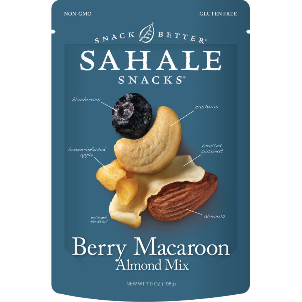 Sahale Snacks, Mieszanka migdałów z makaronikiem jagodowym, 7 uncji (198 g)