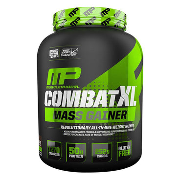 MusclePharm, Combat XL Mass Gainer, vanilje, 96 oz (2722 g)