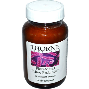Thorne Research, Probiótico FloraMend Prime, 30 cápsulas vegetarianas
