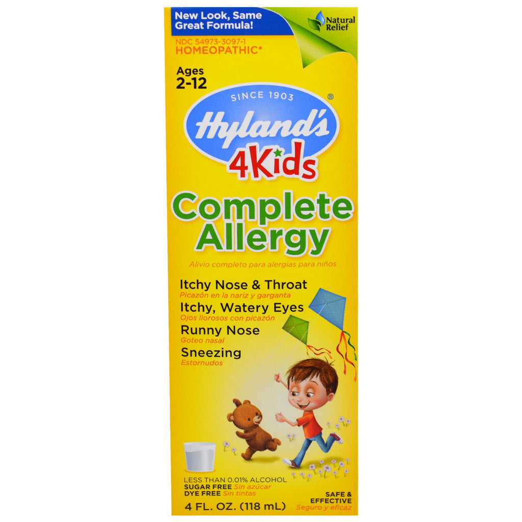 Hyland's, Complete Allergy 4 Kids, 4 ออนซ์ (118 มล.)