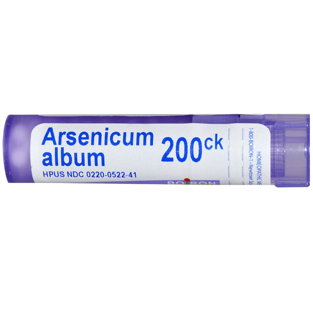 Boiron, remèdes simples, album Arsenicum, 200CK, environ 80 pastilles