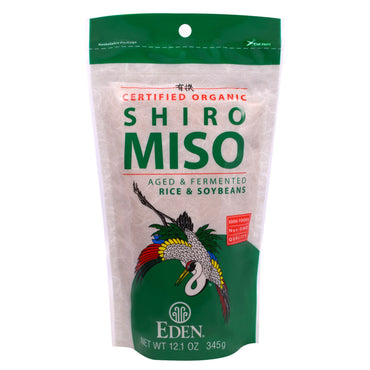 Eden Foods, sertifisert Shiro Miso, 12,1 oz (345 g)