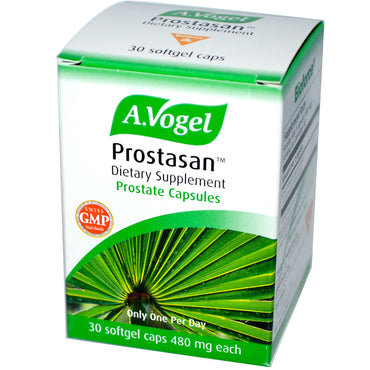 A Vogel, Prostasan, Gélules pour la prostate, 480 mg, 30 gélules molles