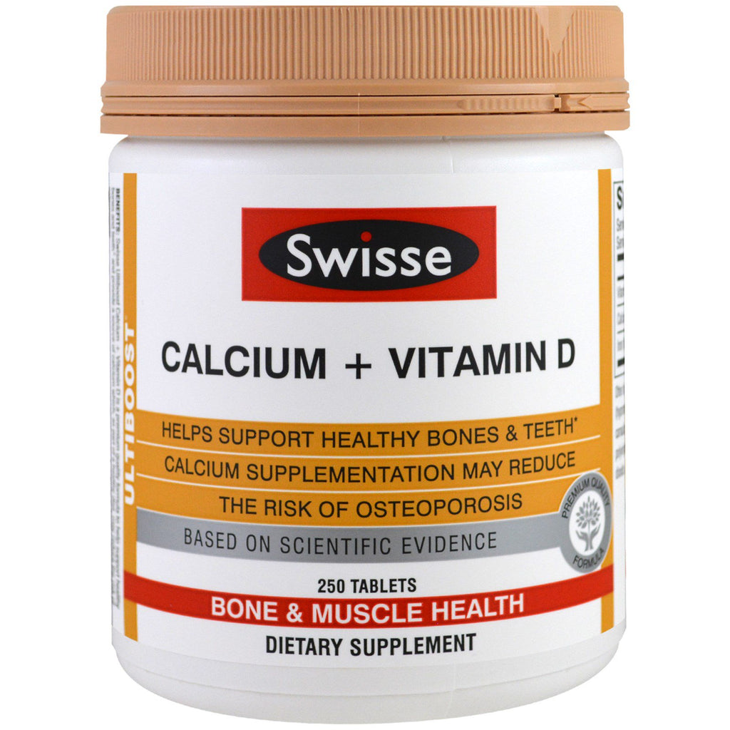 Swisse, 칼슘 + 비타민 d, 250정
