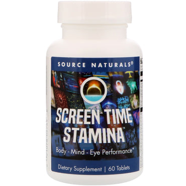 Source Naturals, Screen Time Stamina, 60 Tablets