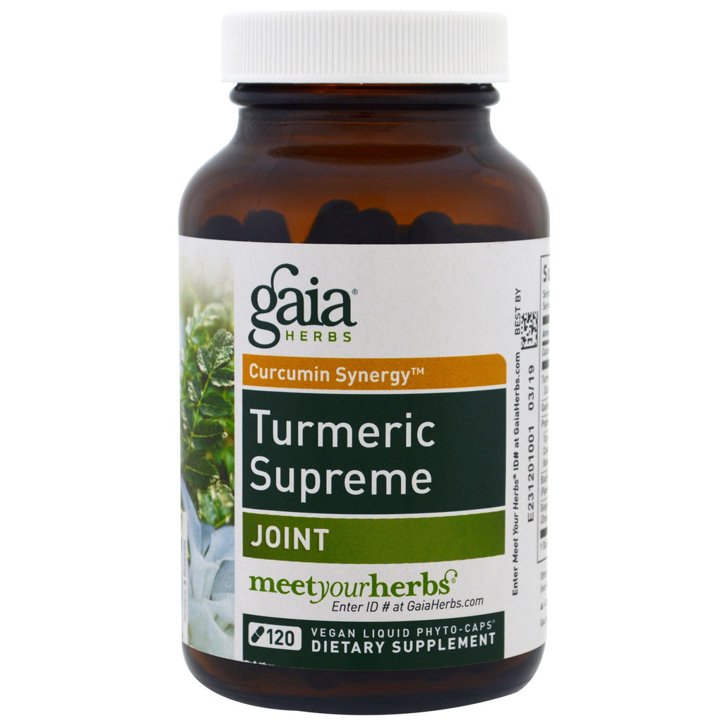 Gaia Herbs, Cúrcuma suprema, porro, 120 fitocápsulas líquidas veganas