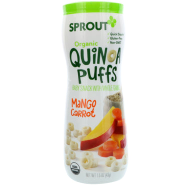 Sprout Quinoa Puffs Mango Zanahoria 1,5 oz (43 g)