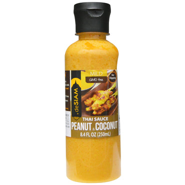 deSIAM, Thai-Sauce Erdnuss & Kokosnuss, mild, 8,4 fl oz (250 ml)
