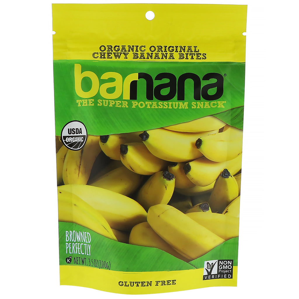 Barnana, seige bananbiter, originale, 3,5 oz (100 g)