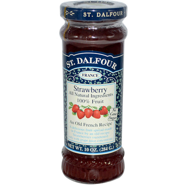 St. Dalfour, Strawberry, Deluxe Strawberry Spread, 10 ออนซ์ (284 กรัม)