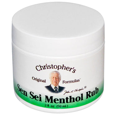Christophers originale formler, Sen Sei Menthol Rub, 2 fl oz (59 ml)