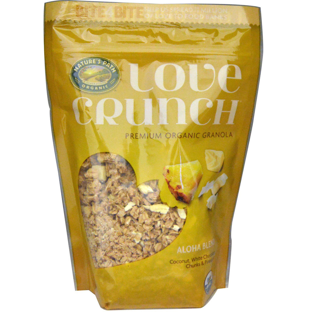 Nature's Path, Love Crunch, Premium Granola, Mieszanka Aloha, 11,5 uncji (325 g)
