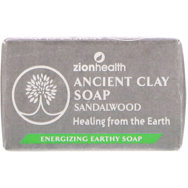 Zion Health, Ancient Clay Soap, Sandeltre, 6 oz (170 g)