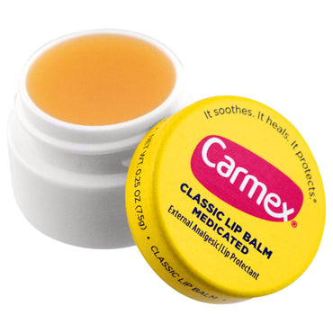 Carmex, klassisk leppepomade, medisinert, 0,25 oz (7,5 g)