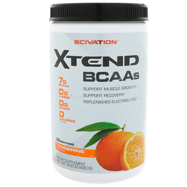 Scivation, Xtend BCAA's, mandarijn, 14,8 oz (420 g)