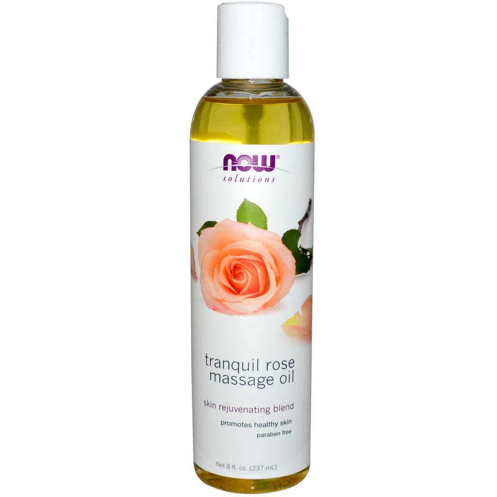 Now Foods, Solutions, Tranquil Rose Massage Oil, 8 fl oz (237 ml)