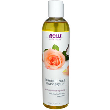 Now Foods, Solutions, Tranquil Rose Massage Oil, 8 fl oz (237 ml)