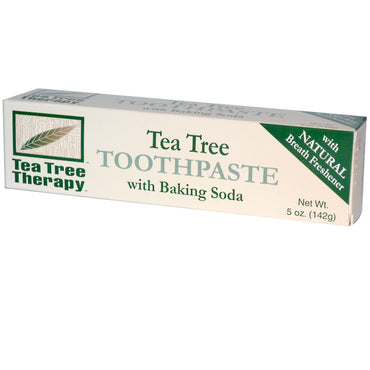 Tea Tree Therapy, pasta de dientes de árbol de té, con bicarbonato de sodio, 5 oz (142 g)