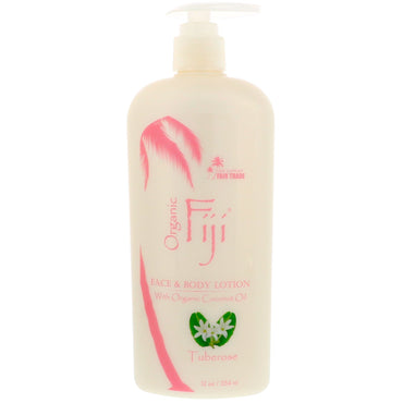 Fiji, Face and Body Lotion, Infused with Raw Coconut Oil, Tuberose, 12 oz (354 ml)