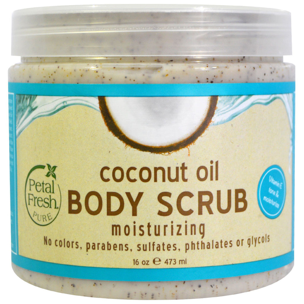 Petal Fresh, Pure, Body Scrub, Moisturizing, Coconut Oil, 16 oz (473 ml)