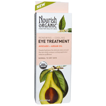 Nourish, Tratamento Renovador e Refrescante para os Olhos, Abacate + Óleo de Argan, 15 ml (0,5 fl oz)