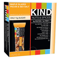 KIND Bars, Nuts & Spices, Maple Glazed Pecan & Sea Salt, 12 Bars 1.4 oz (40 g) Each