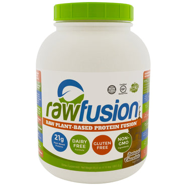 Raw Fusion, Fusion de protéines végétales crues, Chocolat naturel, 6,56 oz (1861,8 g)