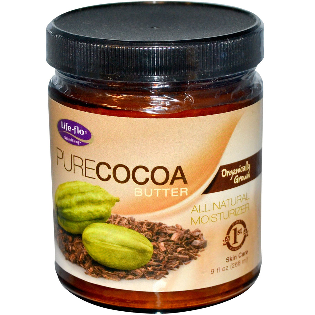 Life Flo Health, rent kakaosmør, 9 fl oz (266 ml)