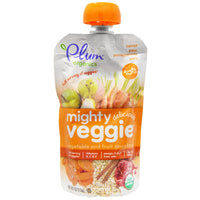 Plum s Tots Mighty Veggie Carrot Pear Pomegranate Oats 4 oz (113g)