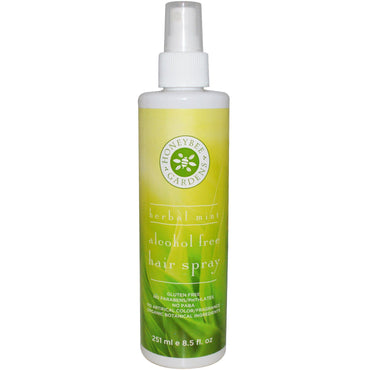 Honeybee Gardens, Spray para el cabello sin alcohol, Menta herbaria, 8,5 fl oz (251 ml)
