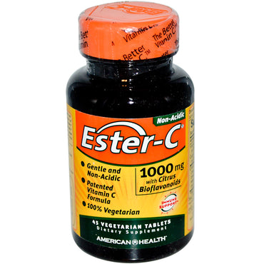 American Health, エステル-C、1000 mg、植物性錠剤 45 粒