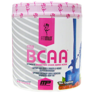 FitMiss, BCAA, aminoácidos de cadena ramificada para mujeres, frambuesa azul, 5,29 oz (150 g)