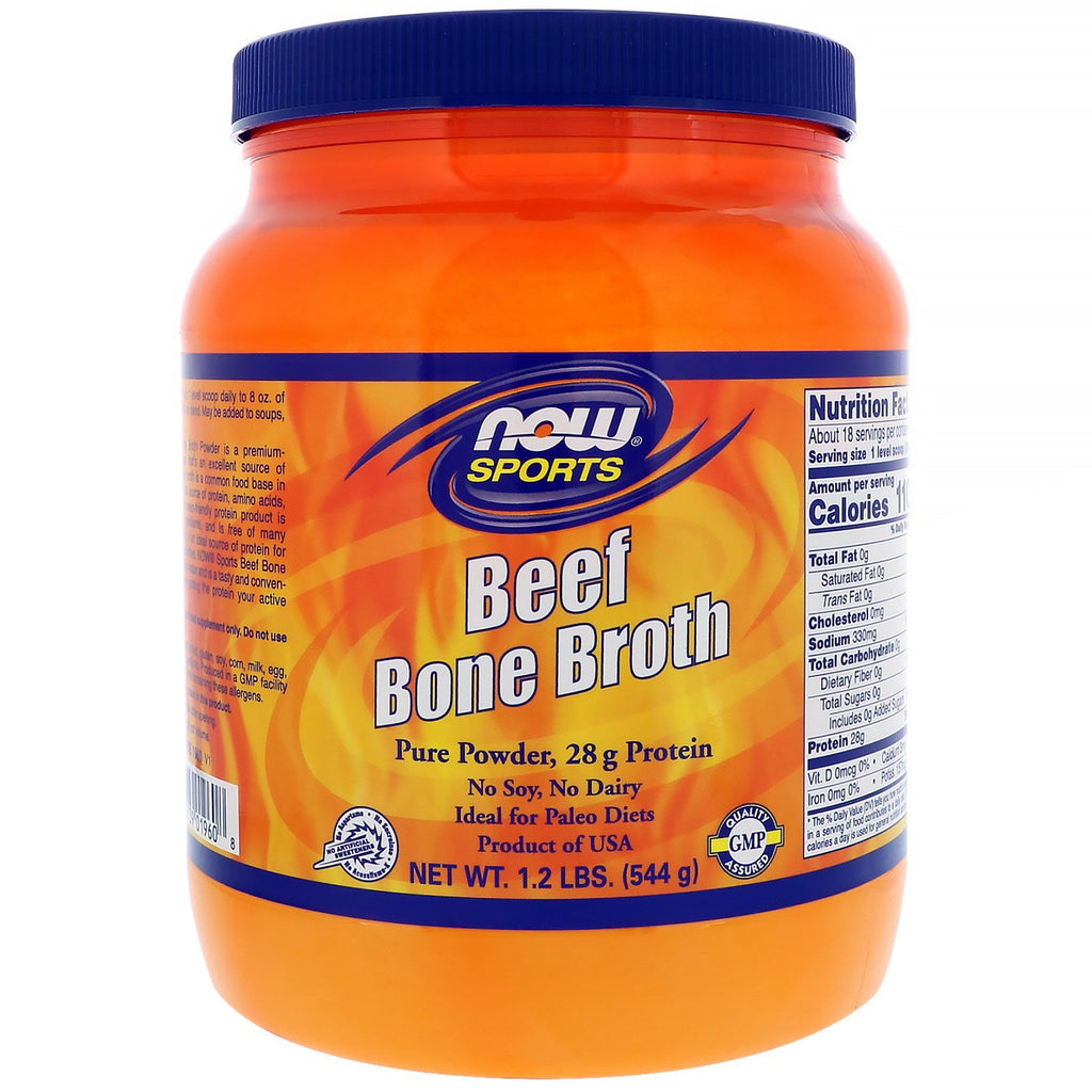 Now Foods, Beef Bone Bouillon, 1,2 lbs (544 g)
